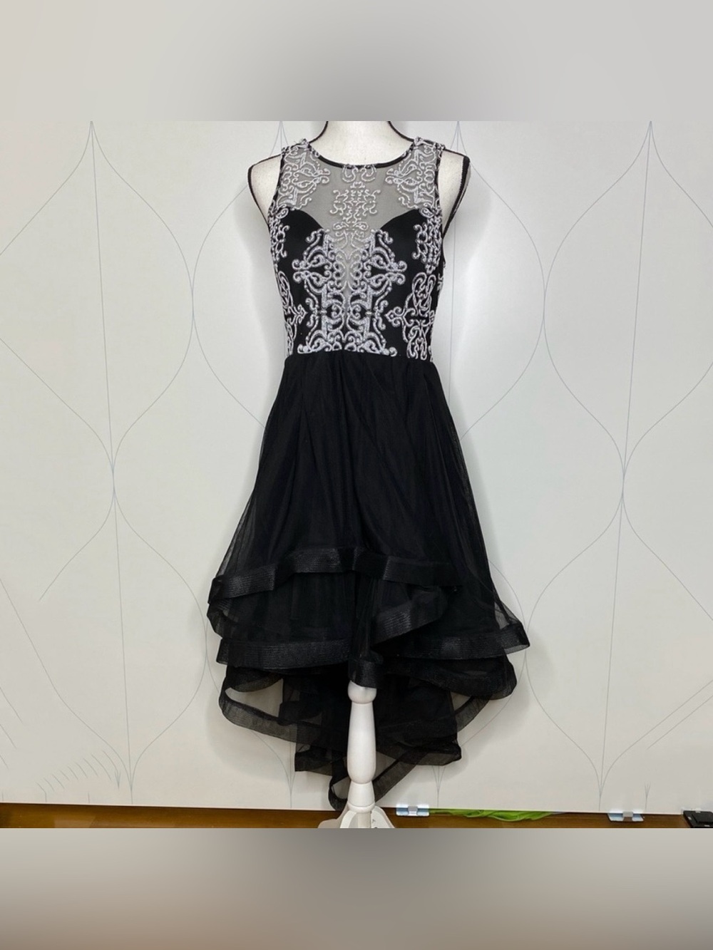 Speechless black high-low formal dress • goth prom